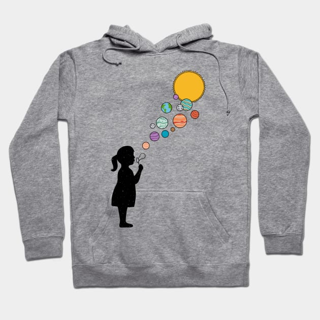 Planets bubbles Hoodie by coffeeman